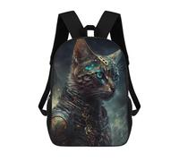 sinyumoney Backpacks Kids School Backpack Bengal Cat Mythology School Bag 3D Printed School Bag for Boys Elementary And Middle School Students 17inch