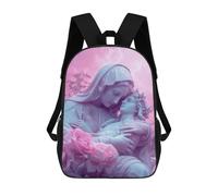 sinyumoney Backpacks Kids School Backpack Christ School Bag 3D Printed School Bag for Boys Elementary And Middle School Students 17inch