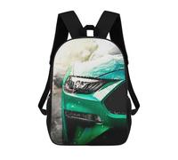 sinyumoney Backpacks Kids School Backpack Closeup Car Being Washed School Bag 3D Printed School Bag for Boys Elementary And Middle School Students 17inch