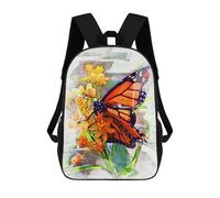 sinyumoney Backpacks Kids School Backpack Enjoying The Flower School Bag 3D Printed School Bag for Boys Elementary And Middle School Students 17inch
