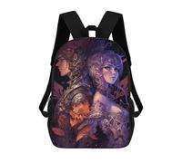 sinyumoney Backpacks Kids School Backpack Fantasy Armored Couple School Bag 3D Printed School Bag for Boys Elementary And Middle School Students 17inch