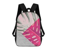 sinyumoney Backpacks Kids School Backpack Floral Collage 03 School Bag 3D Printed School Bag for Boys Elementary And Middle School Students 17inch