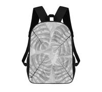 sinyumoney Backpacks Kids School Backpack Floral Composition 4 School Bag 3D Printed School Bag for Boys Elementary And Middle School Students 17inch