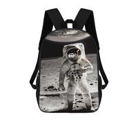 sinyumoney Backpacks Kids School Backpack From Earth to The Moon School Bag 3D Printed School Bag for Boys Elementary And Middle School Students 17inch