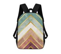 sinyumoney Backpacks Kids School Backpack Geometric Textures 06 School Bag 3D Printed School Bag for Boys Elementary And Middle School Students 17inch