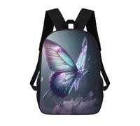 sinyumoney Backpacks Kids School Backpack Glowing Fantasy Butterfly School Bag 3D Printed School Bag for Boys Elementary And Middle School Students 17inch