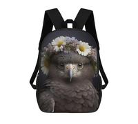 sinyumoney Backpacks Kids School Backpack Head Cute Baby Eagle School Bag 3D Printed School Bag for Boys Elementary And Middle School Students 17inch