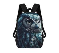 sinyumoney Backpacks Kids School Backpack Icy Owl Art School Bag 3D Printed School Bag for Boys Elementary And Middle School Students 17inch