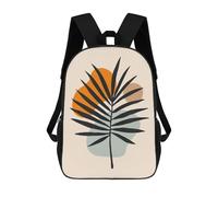 sinyumoney Backpacks Kids School Backpack Minimalist Floral A43 School Bag 3D Printed School Bag for Boys Elementary And Middle School Students 17inch