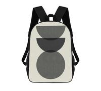 sinyumoney Backpacks Kids School Backpack Minimalist Lines 09 School Bag 3D Printed School Bag for Boys Elementary And Middle School Students 17inch