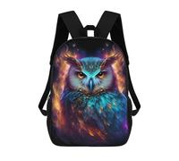 sinyumoney Backpacks Kids School Backpack Nebula Owl V1 School Bag 3D Printed School Bag for Boys Elementary And Middle School Students 17inch