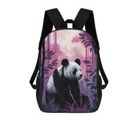 sinyumoney Backpacks Kids School Backpack Panda Art Style 5 School Bag 3D Printed School Bag for Boys Elementary And Middle School Students 17inch