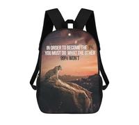 sinyumoney Backpacks Kids School Backpack Rise Above The 1% School Bag 3D Printed School Bag for Boys Elementary And Middle School Students 17inch