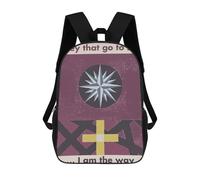 sinyumoney Backpacks Kids School Backpack SEA CROSS School Bag 3D Printed School Bag for Boys Elementary And Middle School Students 17inch