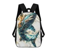 sinyumoney Backpacks Kids School Backpack The Depths Dominion School Bag 3D Printed School Bag for Boys Elementary And Middle School Students 17inch