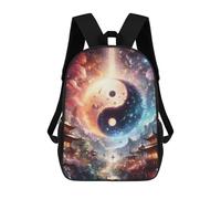 sinyumoney Backpacks Kids School Backpack Torii Gate Yin And Yang School Bag 3D Printed School Bag for Boys Elementary And Middle School Students 17inch