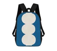 sinyumoney Backpacks Kids School Backpack Vase in Blue Background School Bag 3D Printed School Bag for Boys Elementary And Middle School Students 17inch