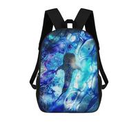 sinyumoney Backpacks Kids School Backpack Whale Shark School Bag 3D Printed School Bag for Boys Elementary And Middle School Students 17inch