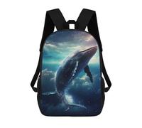 sinyumoney Backpacks Nebula Navigator Kids School Backpack School Bag 3D Printed School Bags for Boys Elementary And Middle School Students 17inch