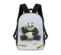 sinyumoney Backpacks Panda And Bamboo Kids School Backpack School Bag 3D Printed School Bags for Boys Elementary And Middle School Students 17inch