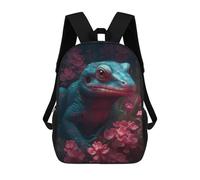 sinyumoney Backpacks Salamander Imaginative Kids School Backpack School Bag 3D Printed School Bags for Boys Elementary And Middle School Students 17inch