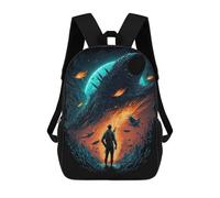 sinyumoney Backpacks Space Explorer's Journey -7 Kids School Backpack School Bag 3D Printed School Bags for Boys Elementary And Middle School Students 17inch
