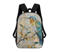 sinyumoney Backpacks Surreal Hummingbird Kids School Backpack School Bag 3D Printed School Bags for Boys Elementary And Middle School Students 17inch