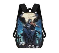 sinyumoney Backpacks Symphony Of Death Kids School Backpack School Bag 3D Printed School Bags for Boys Elementary And Middle School Students 17inch