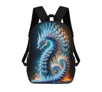 sinyumoney Backpacks The Quantum Seraph Kids School Backpack School Bag 3D Printed School Bags for Boys Elementary And Middle School Students 17inch