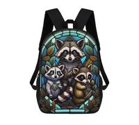 sinyumoney Backpacks Wonder Raccoon Kids School Backpack School Bag 3D Printed School Bags for Boys Elementary And Middle School Students 17inch