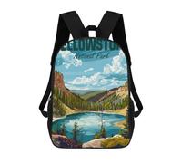 sinyumoney Backpacks Yellowstone National Park Kids School Backpack School Bag 3D Printed School Bags for Boys Elementary And Middle School Students 17inch