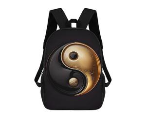 sinyumoney Balance of Two Yin Yang Backpacks 3D Printed Kids School Backpack Outdoor Casual Daypack Fashion Casual Children Backpacks Cute Travel Bags 17inch