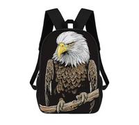 sinyumoney Bald Eagle Bird Wildlife Backpack School Bag Backpack For Girls Boys Backpacks Large Capacity Kids Backpack Lightweight School Bags For Kids Students 17inch