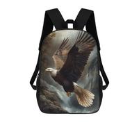 sinyumoney Bald Eagle in Flight Backpacks 3D Printed Kids School Backpack Outdoor Casual Daypack Fashion Casual Children Backpacks Cute Travel Bags 17inch