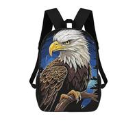 sinyumoney Bald Eagle in Nature Children's Backpacks Kids Fun School Bag Boys Backpack Travel Bag Student Schoolbag Book Stationery Bag Chool Bags 17inch