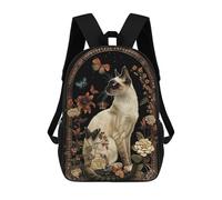 sinyumoney Balinese Backpacks Kids School Backpack School Bag 3D Printed School Bag for Boys Elementary And Middle School Students 17inch