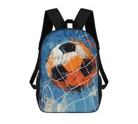 sinyumoney Ball in Net Soccer Rucksack Water Resistant School Bag Business Backpack for Men, Women & Teenage Boys 17inch