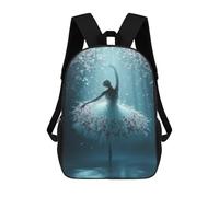 sinyumoney Ballerina in Floral Dress-1 School Backpack Water Resistant School Bag Business Backpack for Men/Women 17inch