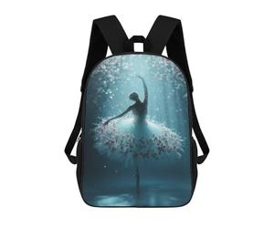 sinyumoney Ballerina in Floral Dress-1 School Backpack Water Resistant School Bag Business Backpack for Men/Women 17inch
