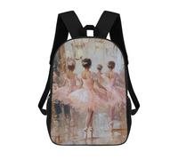 sinyumoney Ballerina Painting Artwork School Bags Large Water Resistant Laptop Backpack - Perfect for Travel, Work And Daily Use 17inch