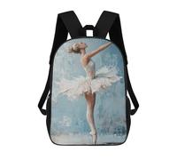 sinyumoney Ballet Dancer Painting Ballerina Backpack 3D Printed School Bag For Boys High Capacity Travel Backpacks Book Bags Boys School Bag Mochila 17inch
