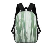 sinyumoney Bamboo Zen Forest School Backpack Daypacks Business Backpack Water Resistant Bookbag for Campus Outdoor Travel Sports 17inch