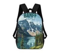 sinyumoney Banff National Park School Backpack Business Laptop Rucksack Bag Unisex Casual Daypack for Men/Women 17inch