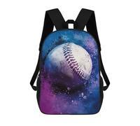 sinyumoney Baseball Art Print Backpack for Boys Teen Students, Girls Rucksack Bags Toddler Elementary Middle School Bookbag 17inch