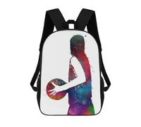 sinyumoney Basketball Backpack School Bag Water Resistant Computer Rucksack for Teenage Girls Boys Women Men 17inch