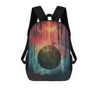 sinyumoney Basketball Galaxy Backpack School Business Laptop Rucksack Bag Unisex Casual Daypack for Teenage Girls Boys Women Men 17inch