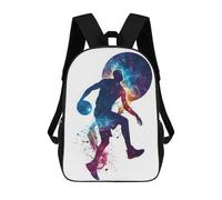 sinyumoney Basketball Galaxy Silhou School Backpack Work Laptop Backpack Rucksack Bag for Teenage Girls Boys Women Men 17inch