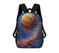 sinyumoney Basketball in Space School Backpack Computer Rucksack for School/Work/Travel for School/Work/Travel 17inch