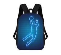 sinyumoney Basketball Neon 2 School Backpack Large Water Resistant Laptop Backpack for Boys/Girls/Teenagers 17inch