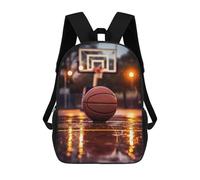 sinyumoney Basketball Nostalgia Backpack School Secondary Causal Travel High School Bags for Boys/Girls/Teenagers 17inch